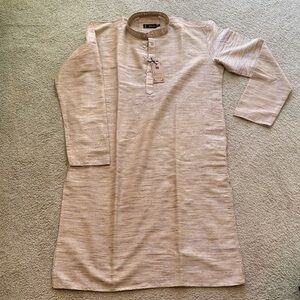 Men's Beige Kurta